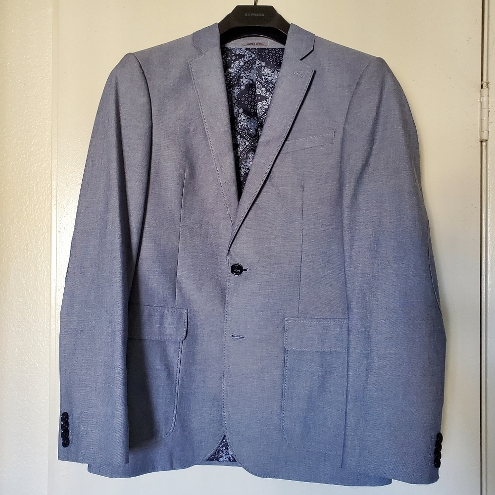 NWOT Express Cotton Blazer Sport Coat with Elbow Patches